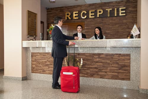 Hotel Megalos, Check-in/check-out kiosk