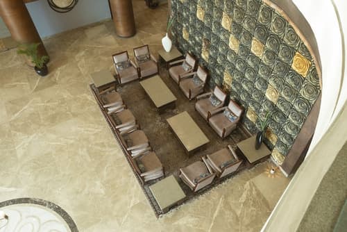 Vesta International, Lobby sitting area