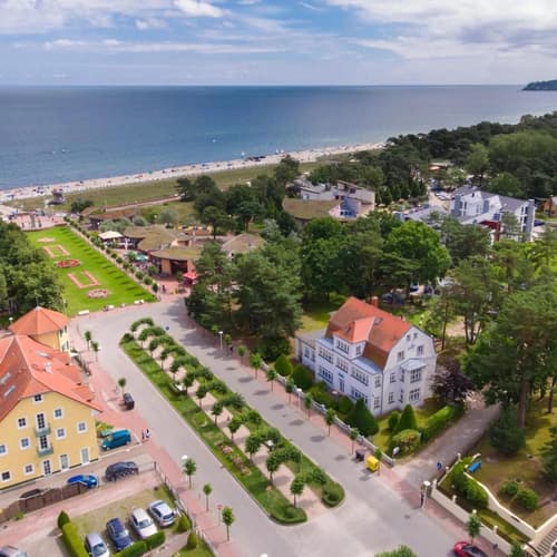 Pension am Meer, Aerial view