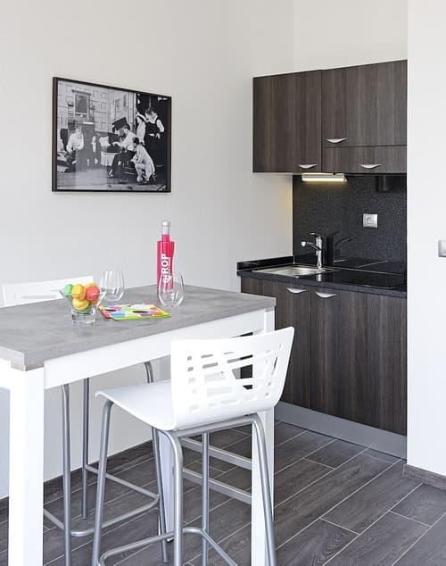 Lagrange Apart'HOTEL Lyon Lumière, Private kitchenette