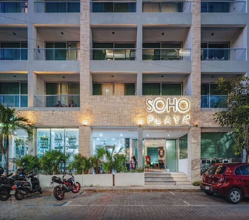 Soho Playa Hotel, Front of property - evening/night