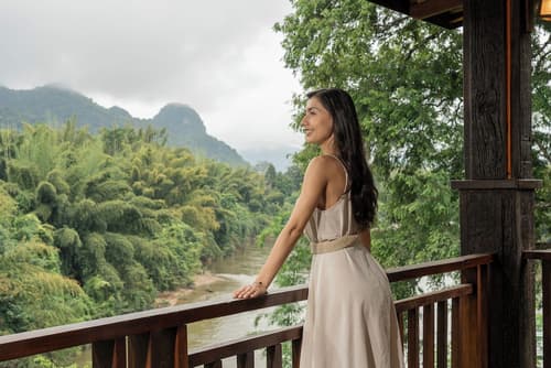 Home Phutoey River Kwai Hotspring & Nature Resort, View from room