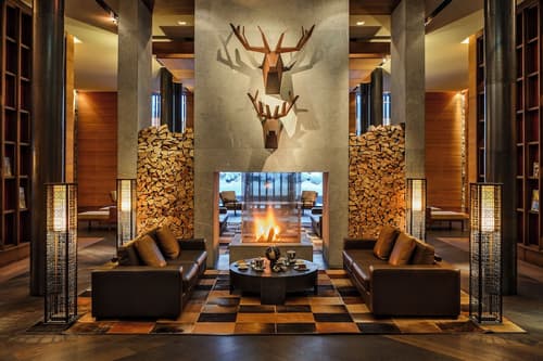 The Chedi Andermatt, Interior entrance