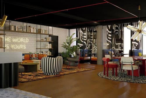 Moxy Paris La Villette, Lobby sitting area