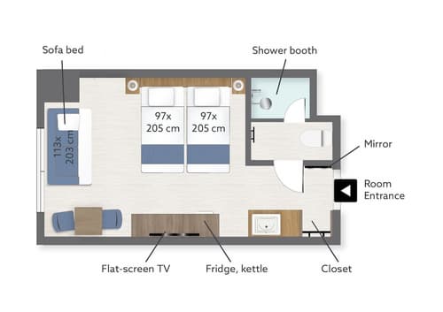 KABIN Kyoto, Floor plan
