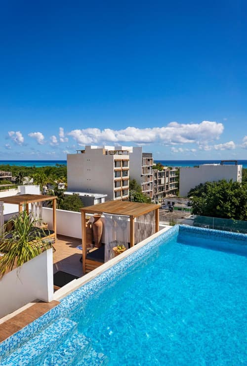 Terrasse Hotel Playa del Carmen