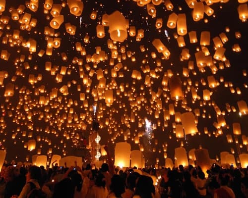 FESTIVAL DE LAS LINTERNAS EN TAILANDIA DESDE BOGOTÁ 