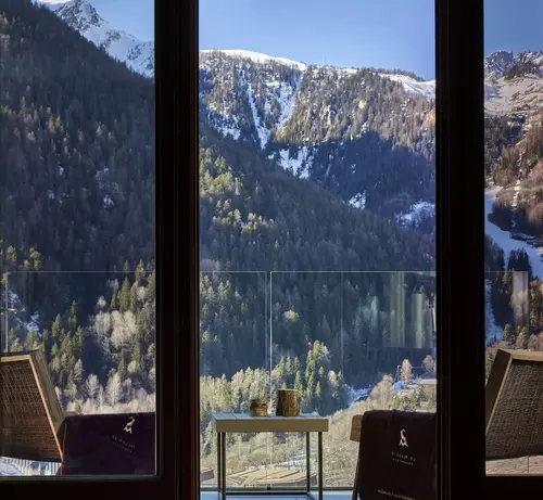 Le Massif Hotel & Lodge Courmayeur The Leading Hotels of the World, View from room
