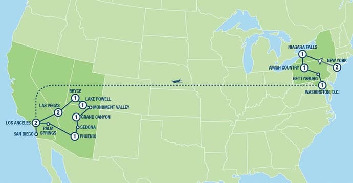 Coast to Coast - 14 days