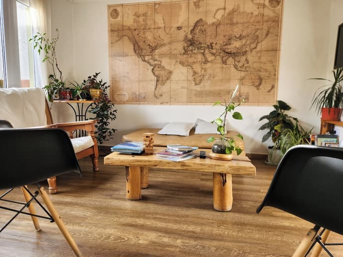 Hosteria Aonikenk, Lobby sitting area