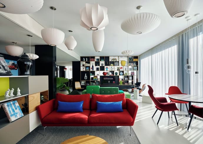 citizenM Amsterdam South, Lobby sitting area