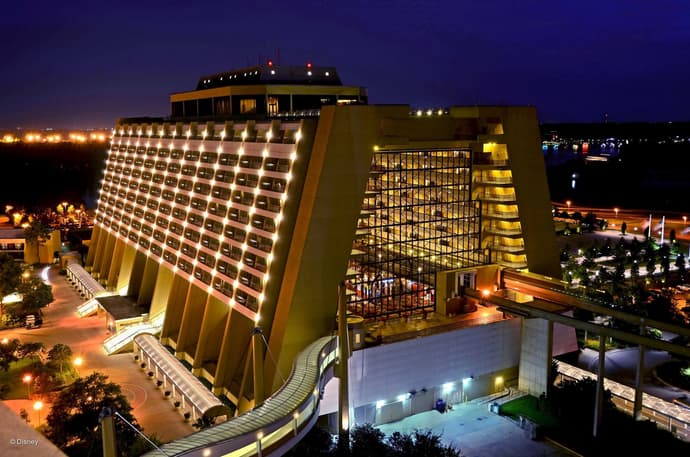 Disney's Contemporary Resort, Exterior View