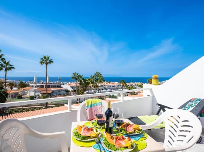 536B Cozy 1 bedroom, pool, terrace, sun lounger, 