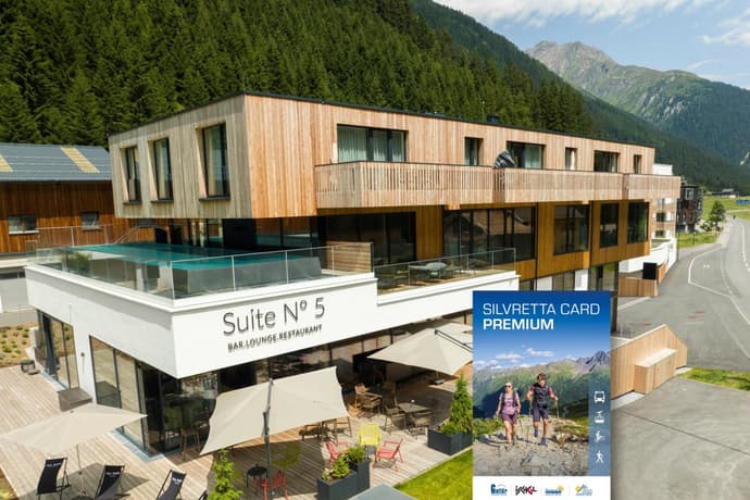 All-Suite Resort Paznaun Silvretta Premium Card Ende Juni bis Anfang Oktober inkludiert