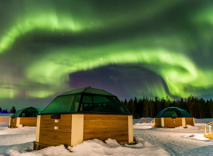 Helsinki + Auroras Boreales e Iglú de cristal, en Español
