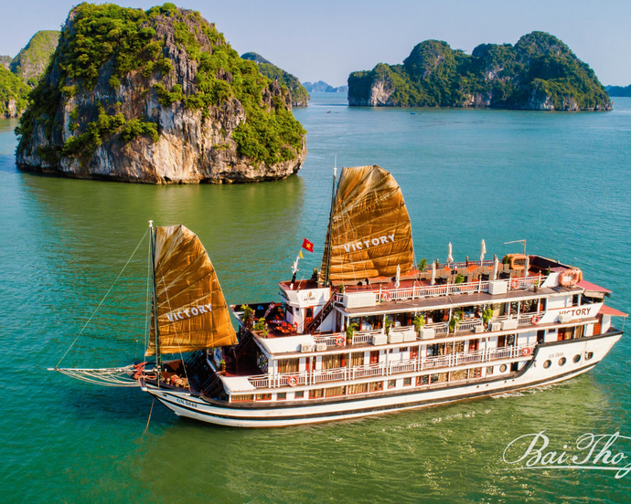 Kreuzfahrt mit der Dschunke durch die Halong Bucht (2 Nächte)