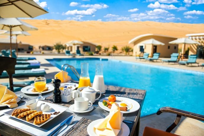 Arabian Nights Resort & Spa, Breakfast meal