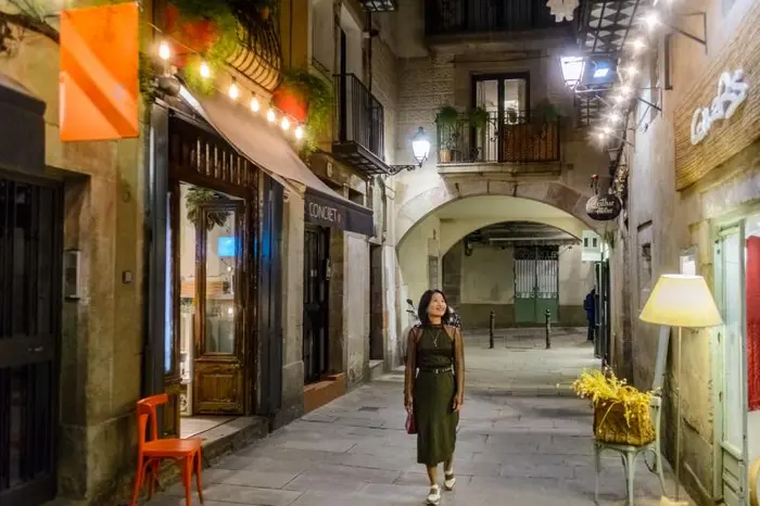 Tour con Paseo por el Casco Antiguo de Barcelona, Espectáculo de Flamenco y Tapas en Privado