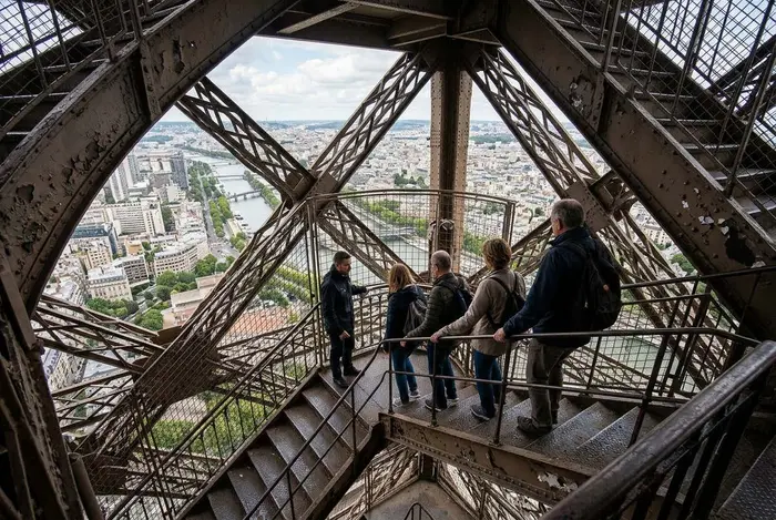 Visita guiada por la Torre Eiffel con subida a pie