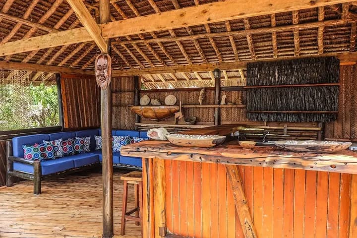 Saadani Safari Lodge - bush, river, beach