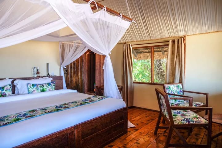 Saadani Safari Lodge - bush, river, beach
