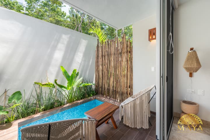 NHOA 102B Lux 1BR Condo Plunge Pool in Aldea Zama