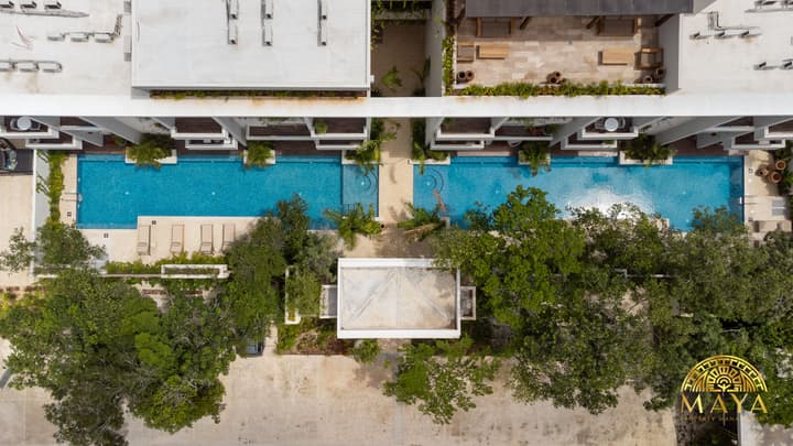 NHOA 102B Lux 1BR Condo Plunge Pool in Aldea Zama
