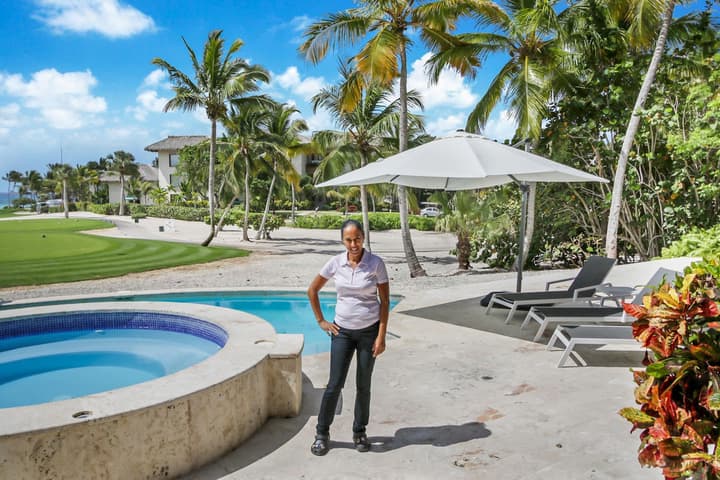 All-inclusive Ocean View Cap Cana Villa With Chef Butler Maid Pool Jacuzzi Eden Roc Beach Access