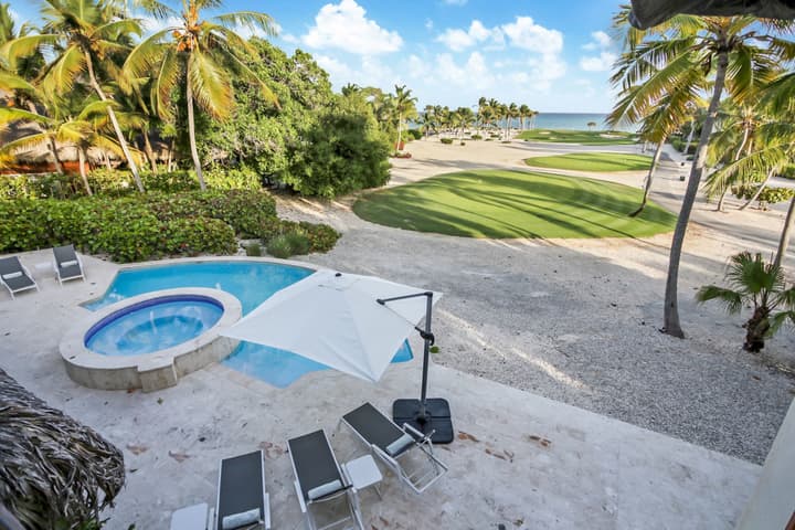 All-inclusive Ocean View Cap Cana Villa With Chef Butler Maid Pool Jacuzzi Eden Roc Beach Access