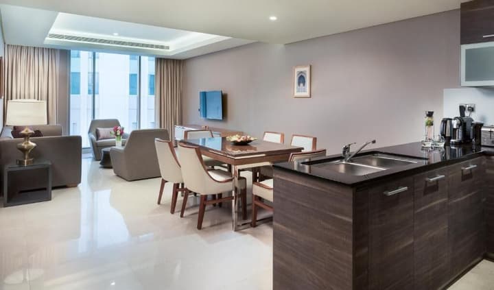 Grand Millennium Muscat Apartments and Suites connected to Mall