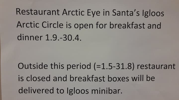 Santa's Igloos Arctic Circle