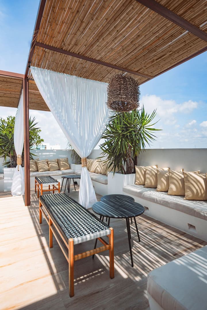 Terrasse Hotel Playa del Carmen