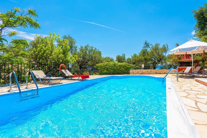 Villa Youla Large Private Pool Walk to Beach Sea Views A C Wifi Car Not Required - 1025