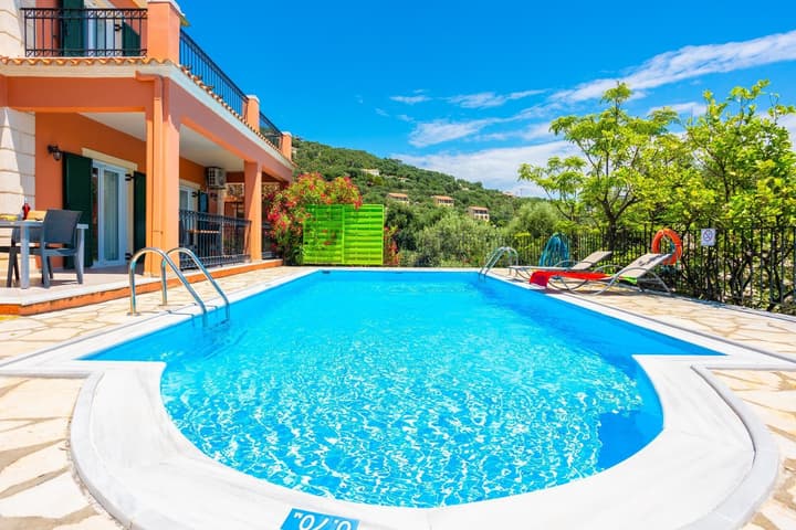 Villa Youla Large Private Pool Walk to Beach Sea Views A C Wifi Car Not Required - 1025