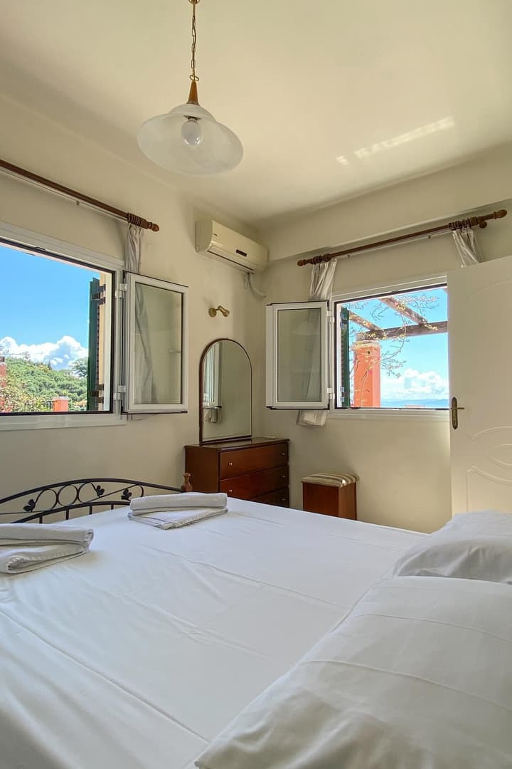 Villa Youla Large Private Pool Walk to Beach Sea Views A C Wifi Car Not Required - 1025