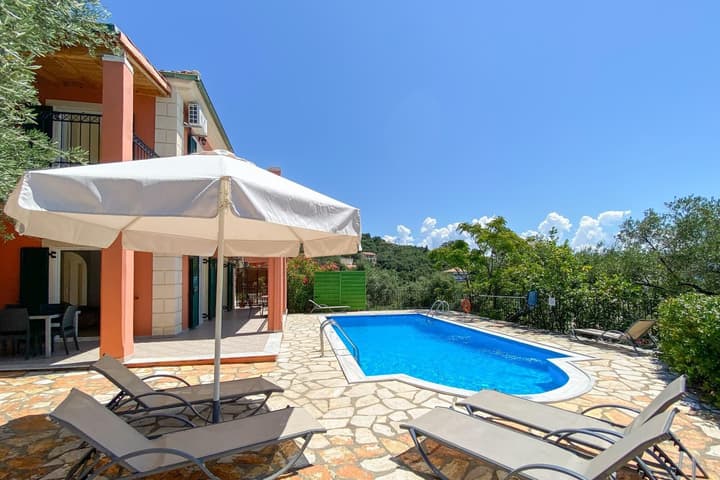 Villa Youla Large Private Pool Walk to Beach Sea Views A C Wifi Car Not Required - 1025