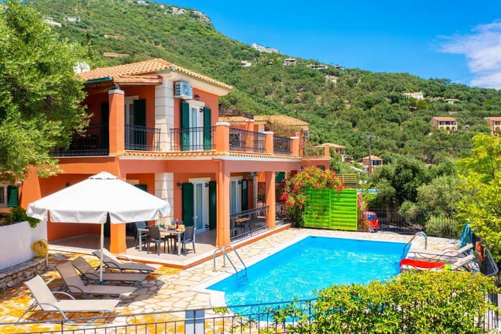 Villa Youla Large Private Pool Walk to Beach Sea Views A C Wifi Car Not Required - 1025