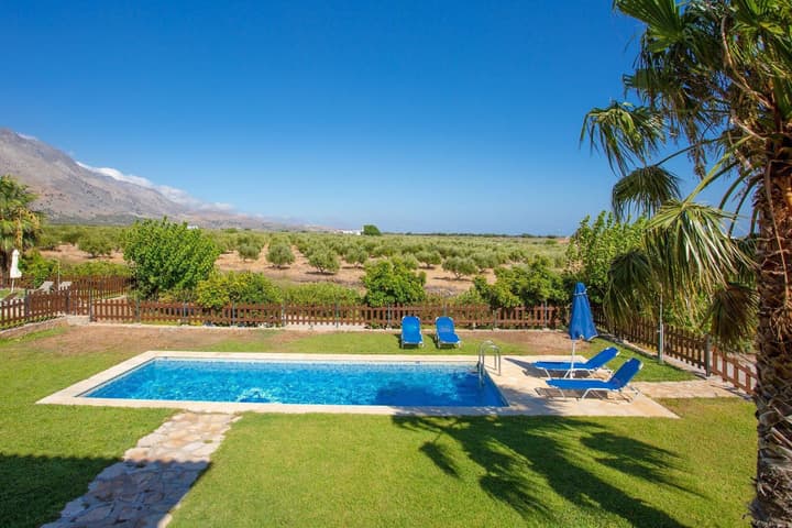 Andreas Beach Villa Large Private Pool Walk to Beach Sea Views A C Wifi Car Not Required - 1654