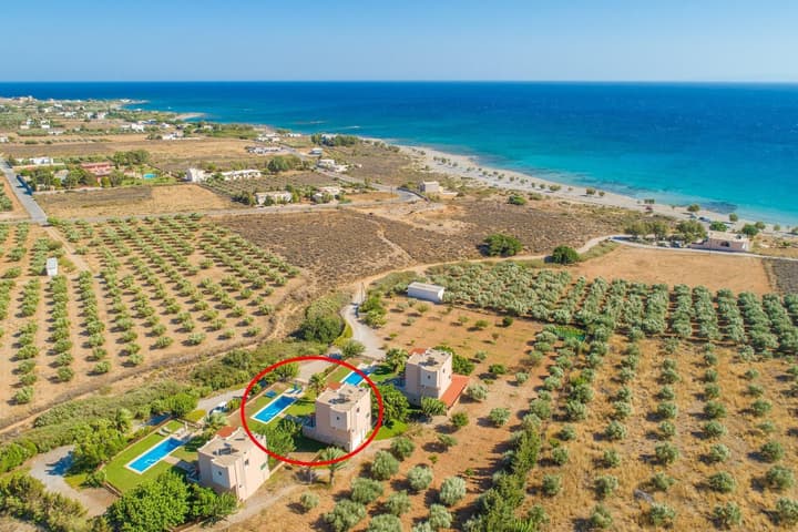 Andreas Beach Villa Large Private Pool Walk to Beach Sea Views A C Wifi Car Not Required - 1654