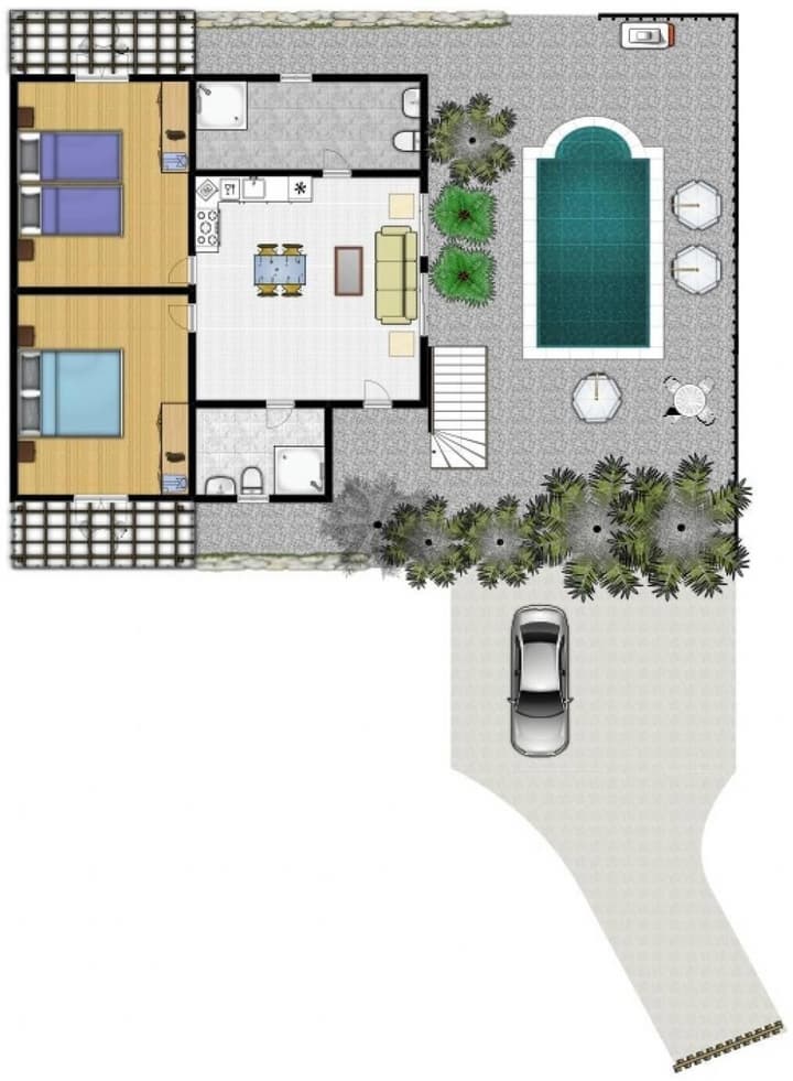 Villa Aris Large Private Pool Walk to Beach Sea Views A C Wifi - 2453