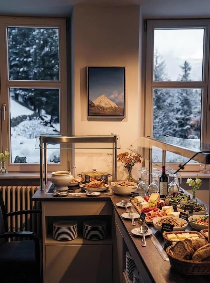 Waldhotel Fletschhorn Private Whole Hotel in Saas-Fee: 360 Alpine Views & Sauna