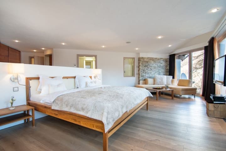 Waldhotel Fletschhorn Private Whole Hotel in Saas-Fee: 360 Alpine Views & Sauna