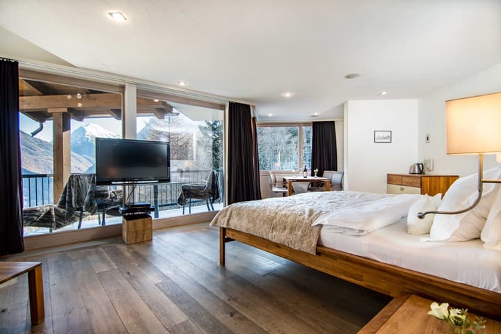 Waldhotel Fletschhorn Private Whole Hotel in Saas-Fee: 360 Alpine Views & Sauna