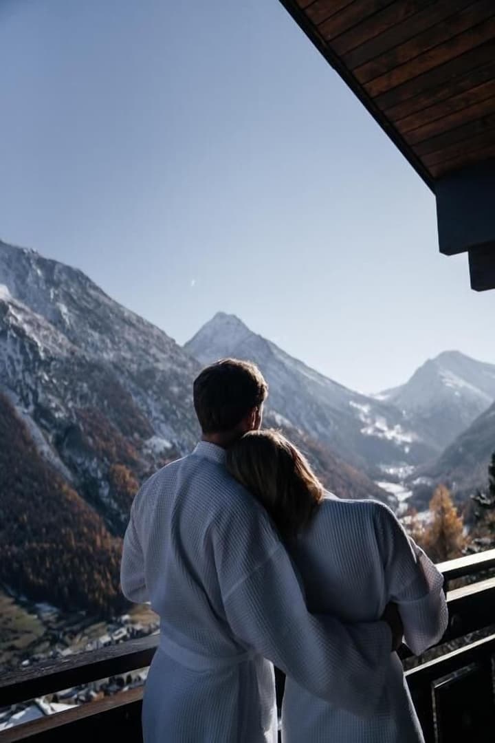 Waldhotel Fletschhorn Private Whole Hotel in Saas-Fee: 360 Alpine Views & Sauna
