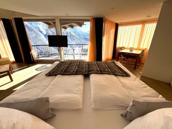 Waldhotel Fletschhorn Private Whole Hotel in Saas-Fee: 360 Alpine Views & Sauna