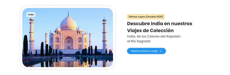 Imagen - XL - Banner de Viajes de Colección a India, último cupos (Octubre 2026)
