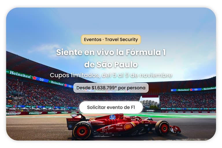 Imagen - Eventos de Travel Security: Formula 1 en vivo en Sao Paulo, cupos limitados, del 5 al 9 de noviembre