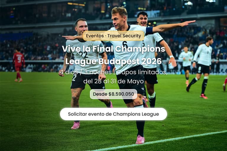 Imagen - Eventos de Travel Security: viva la Final de Champions League Budapest 2026, 4 días y 3 noches, cupos limitados, del 28 al 31 de mayo