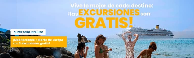 Imagen - Súper Todo Incluido, Excursiones Gratis con Costa Cruceros