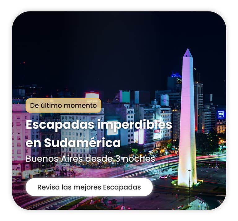 Imagen - Escapadas imperdibles en Sudamérica, a Buenos Aires, desde 3 noches